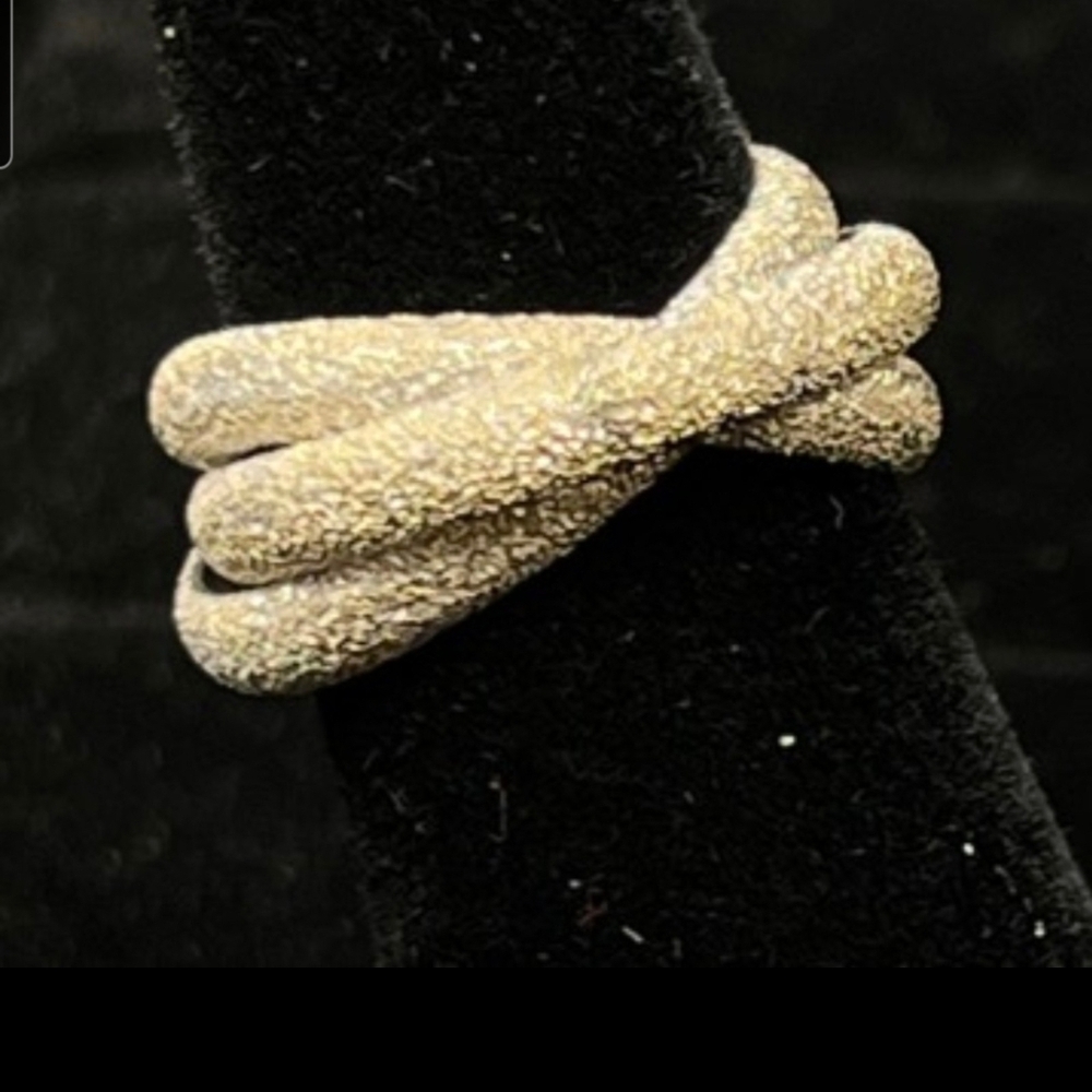 Textured Silver Women's Ring